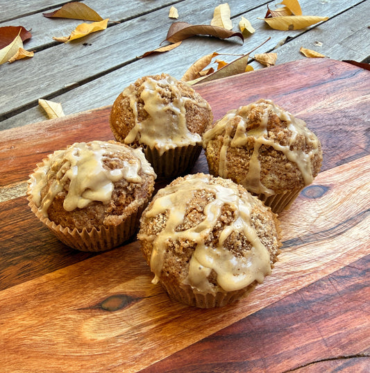 Pumpkin Muffins with Maple Glaze